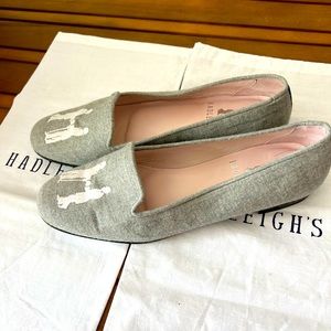 Hadleigh's Grey Flat Moccasin. Size 40. Original box/dustbags.